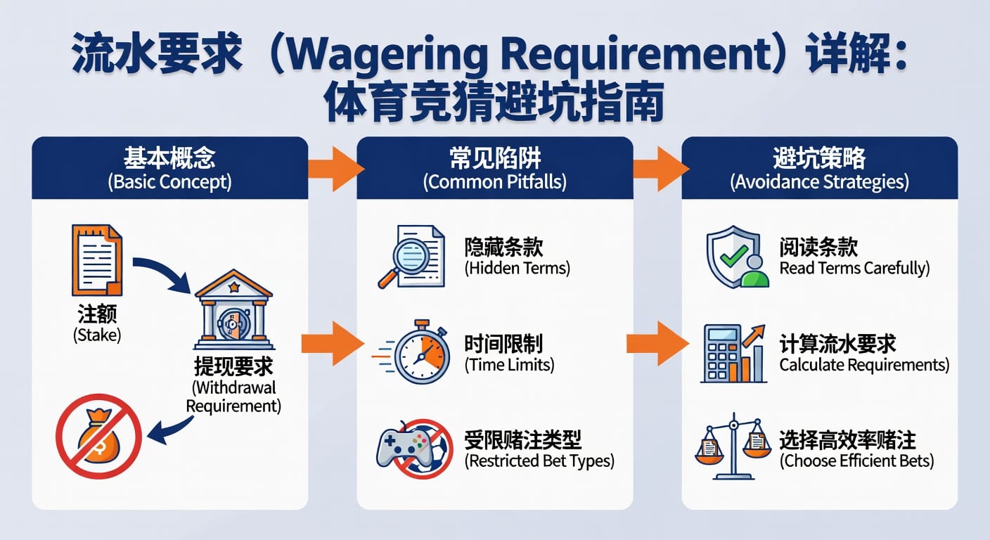 流水要求 wagering requirement：体育投注判断与计算